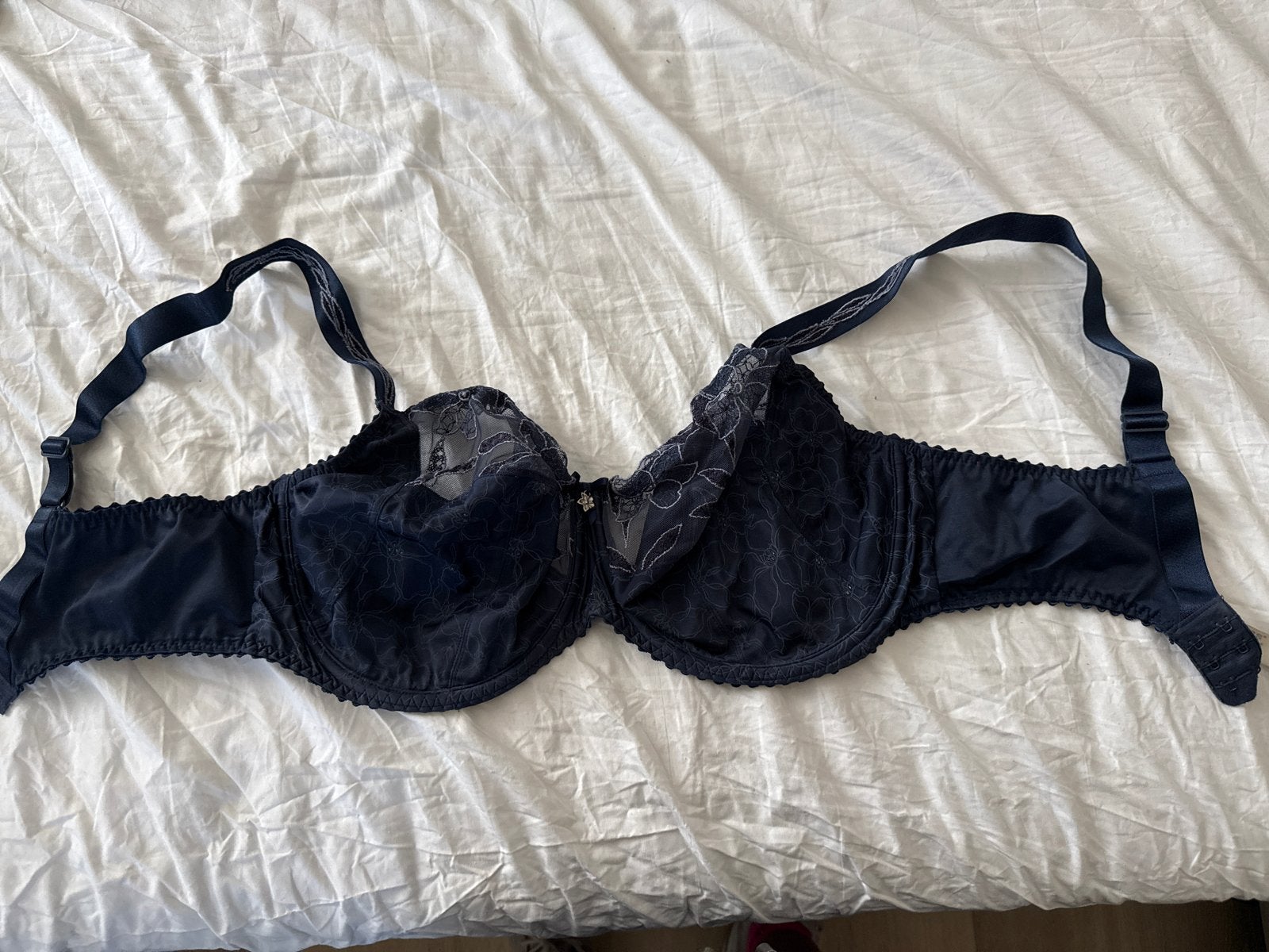 Prima Donna BH 85F - Donkerblauw met kant, Ophalen of Verzenden, Blauw, BH