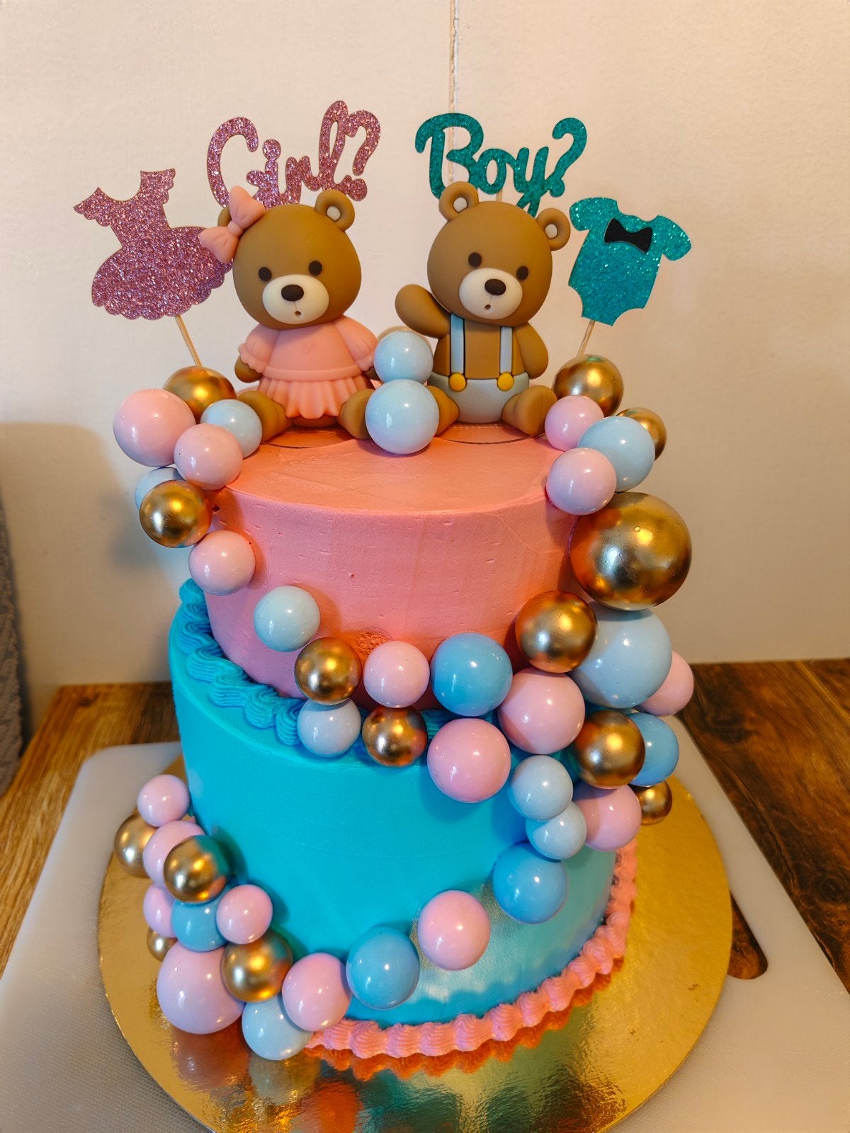 Gender Reveal Taart en Cupcakes, Ophalen, Nieuw, Taarten of Cupcakes, Versiering
