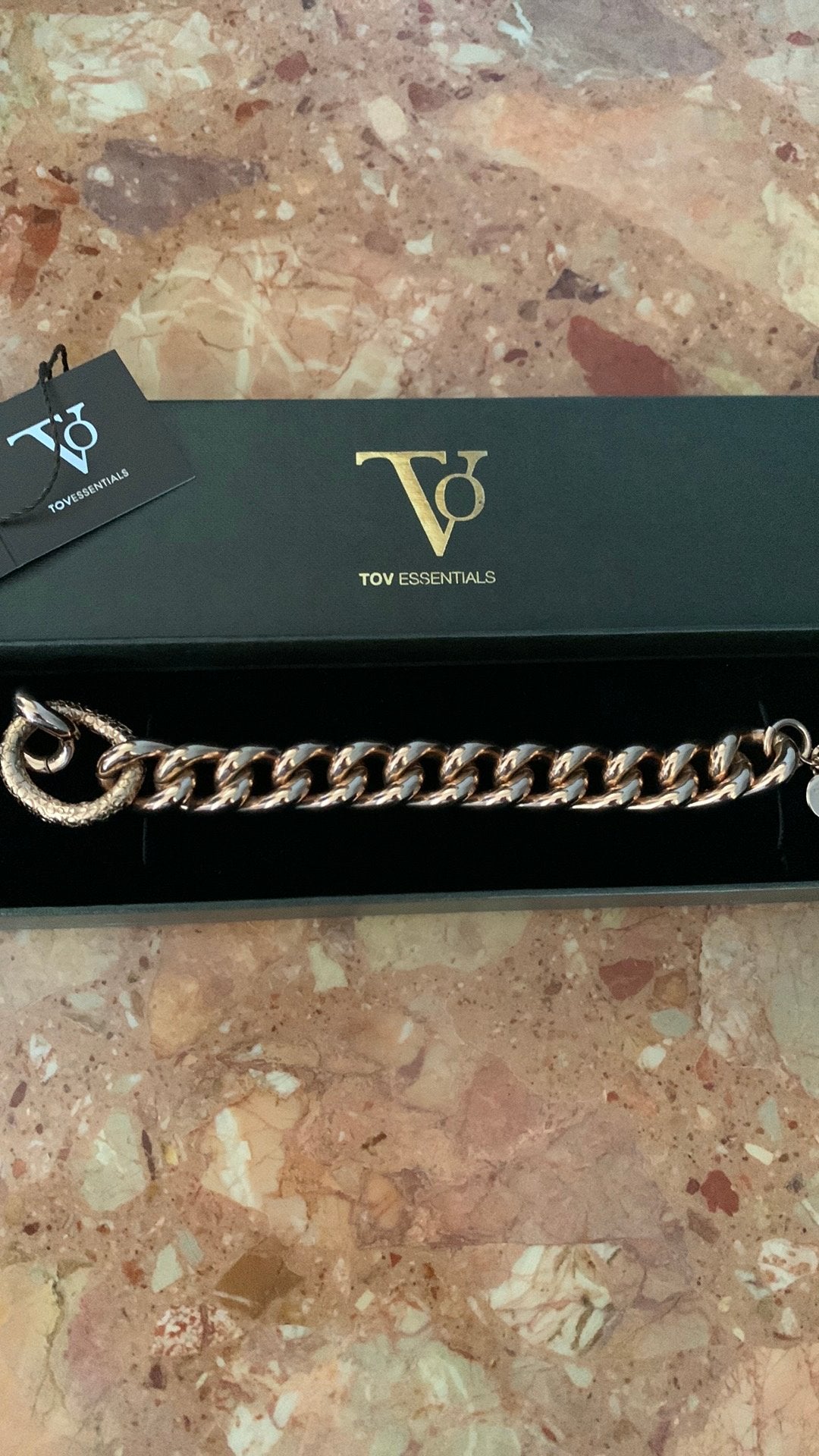 TOV rosé armband, Ophalen of Verzenden, Zo goed als nieuw, Roze