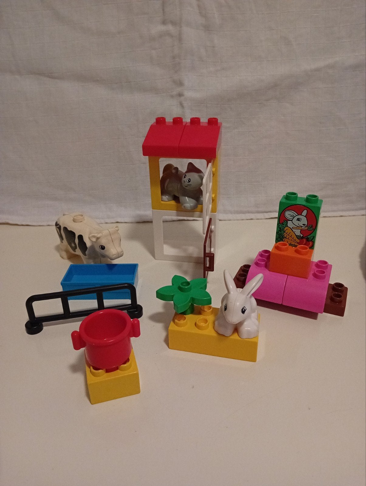 Lego Duplo boerderij set met dieren en accessoires, Gebruikt, Overige thema's, Ophalen of Verzenden, Duplo