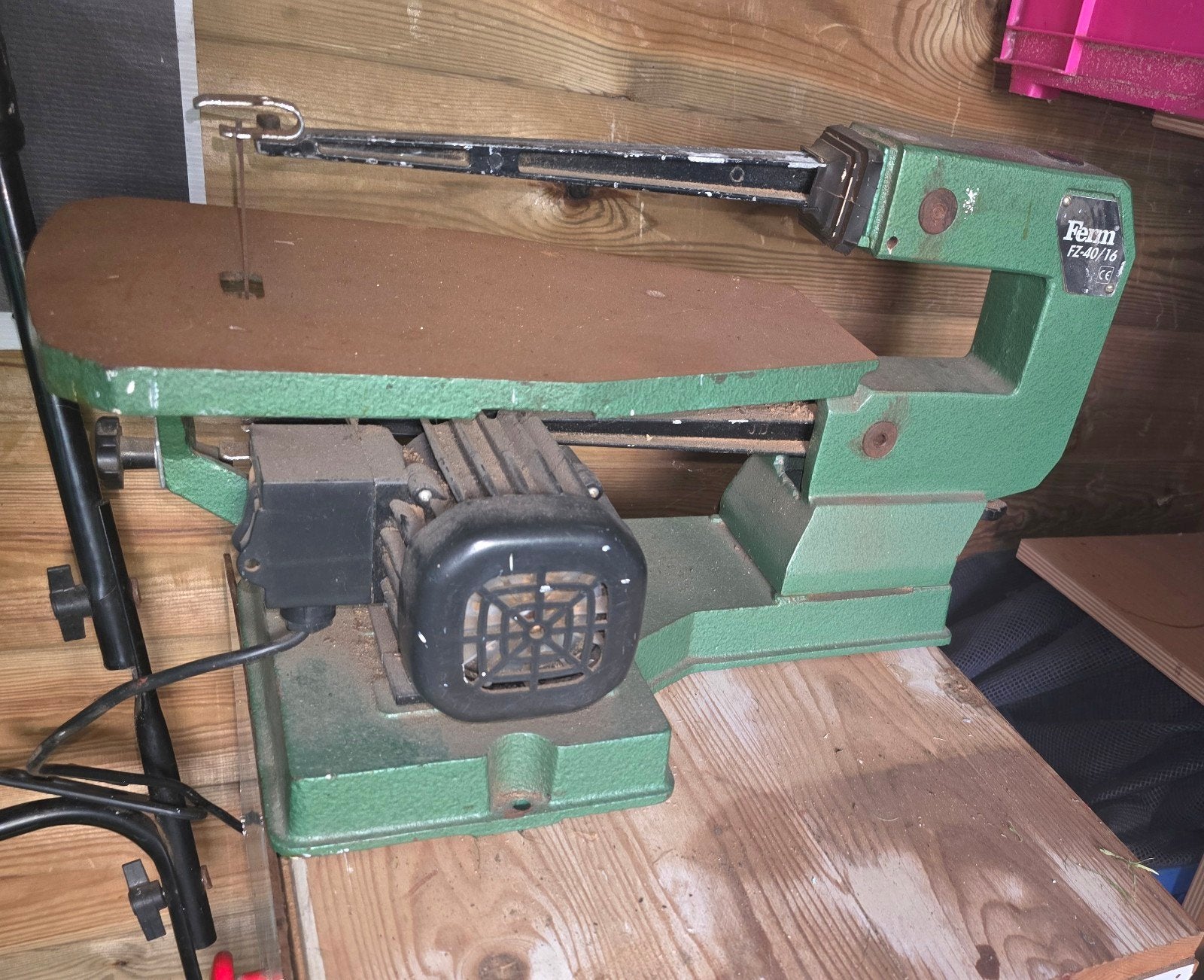 Figuurzaagmachine ferm 40/16, Ophalen, Minder dan 600 watt, Figuurzaag, 30 tot 70 mm
