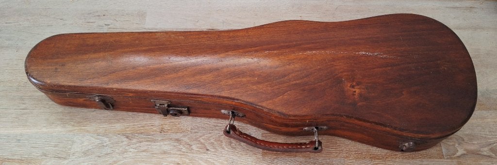 Antieke franse vioolkoffer, hout, Ophalen of Verzenden