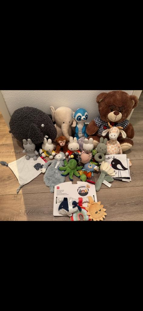 Grote collectie knuffels en knuffeldoekjes, Kinderen en Baby's, Speelgoed | Knuffels en Pluche, Gebruikt, Overige karakters, Little Dutch