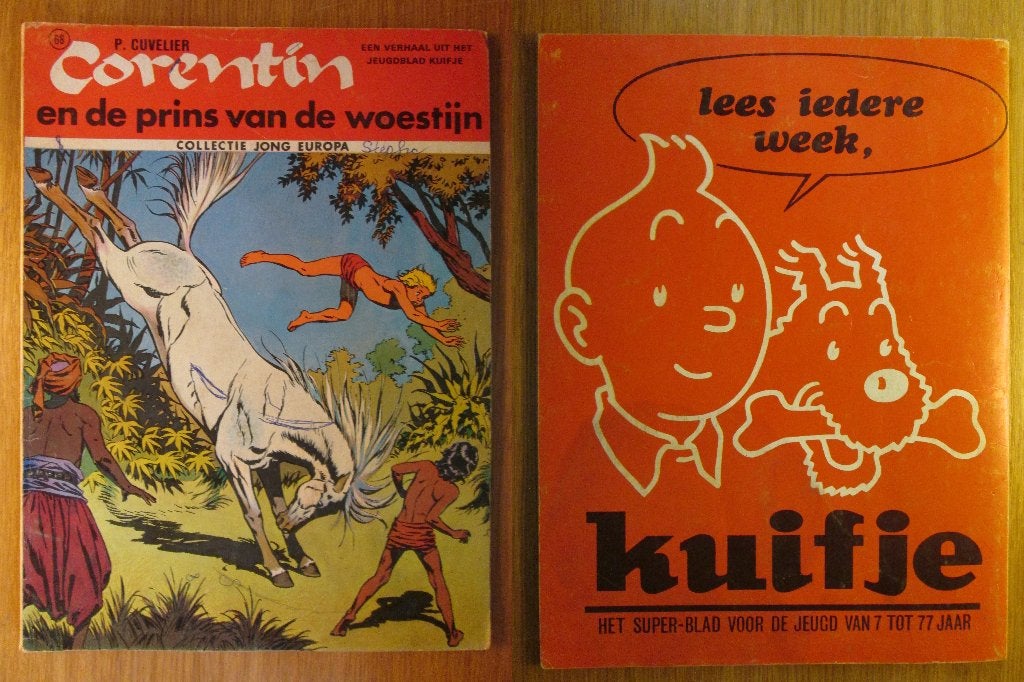 Corentin en de prins van de woestijn (SC), Eén stripboek, Ophalen of Verzenden, Gelezen, Paul Cuvelier