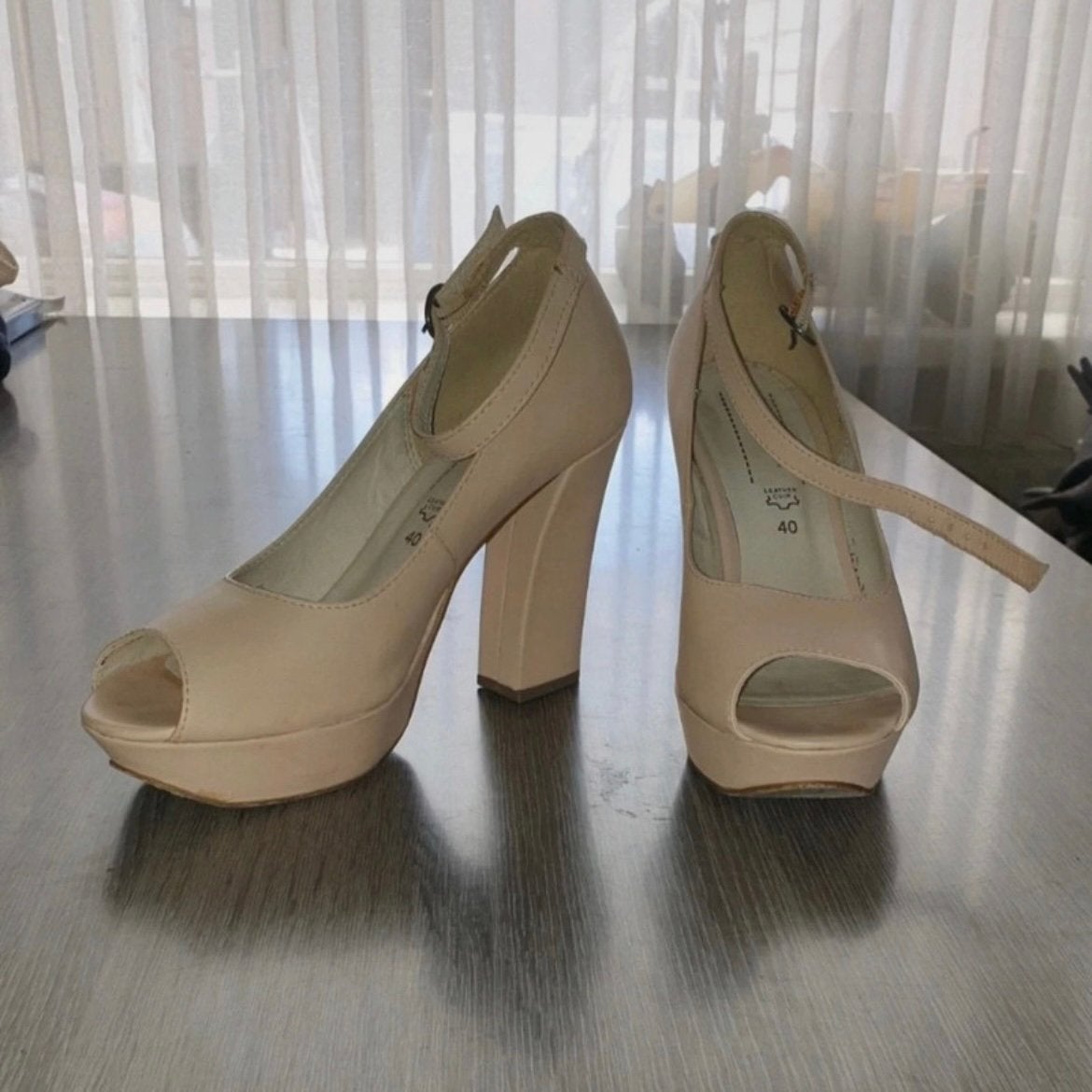 S. Oliver pumps met open voorkant, maat 40, lichtroze, Pumps, Ophalen of Verzenden, Zo goed als nieuw, Roze