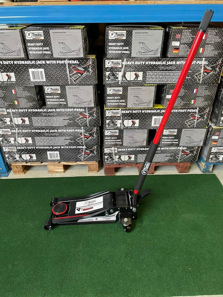 Nieuwe XL F-tools 4-ton hydraulische garage krikken, Ophalen, Garagekrik, F tools, Nieuw