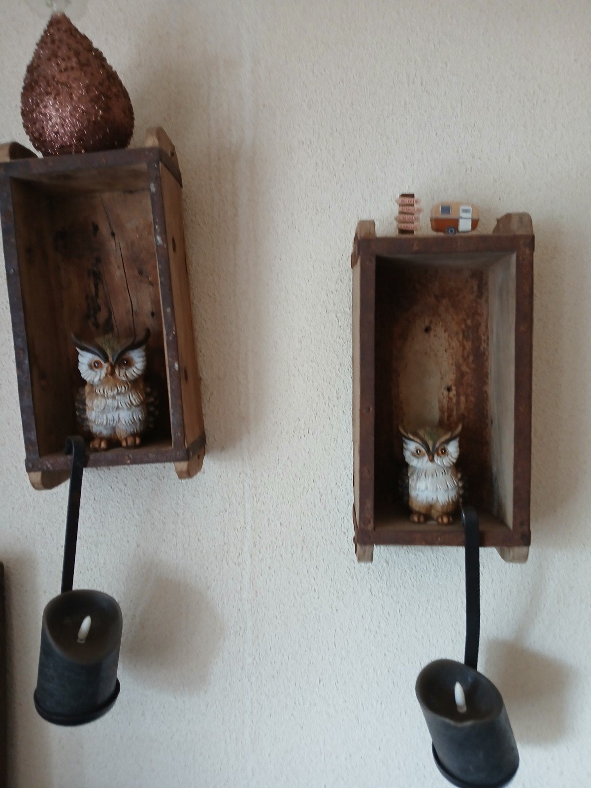 2 Mooie Steen Mallen Decoratie Bakjes, Gebruikt, Ophalen of Verzenden, Bruin, Steen/keramiek
