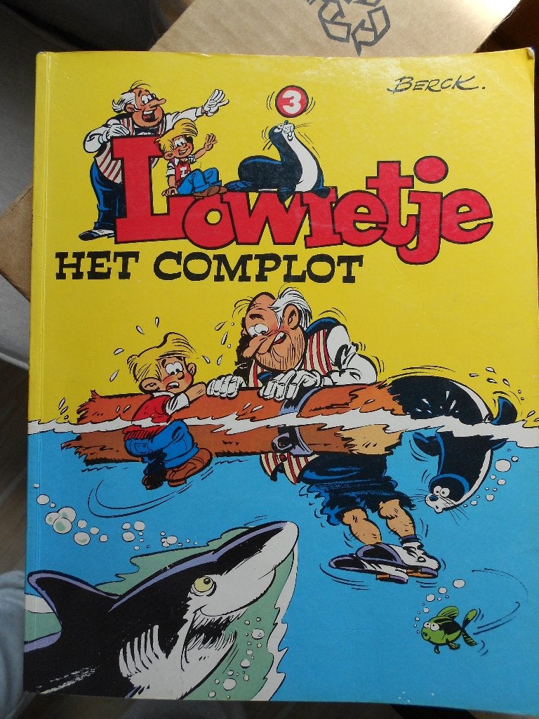 Lowietje 3 het complot Oberon 1978, Eén stripboek, Berck, Ophalen, Gelezen