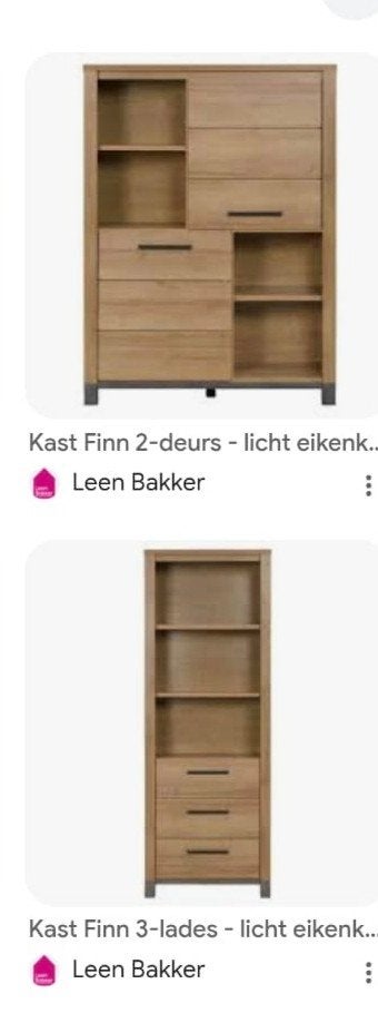 Gezocht! kast(en) Finn! leen bakker, Huis en Inrichting, Ophalen, 25 tot 50 cm, Minder dan 100 cm