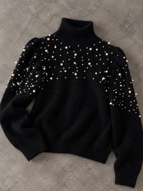 ZARA-trui met parels, Verzenden, Zwart, Zo goed als nieuw, Maat 34 (XS) of kleiner