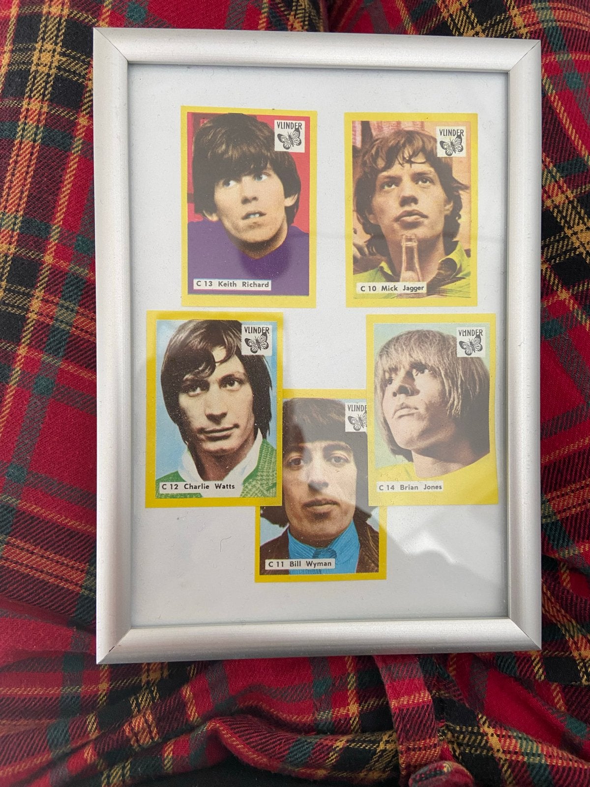 The Rolling Stones Vlinder lucifer collectie in lijst, Ophalen of Verzenden, Gebruikt