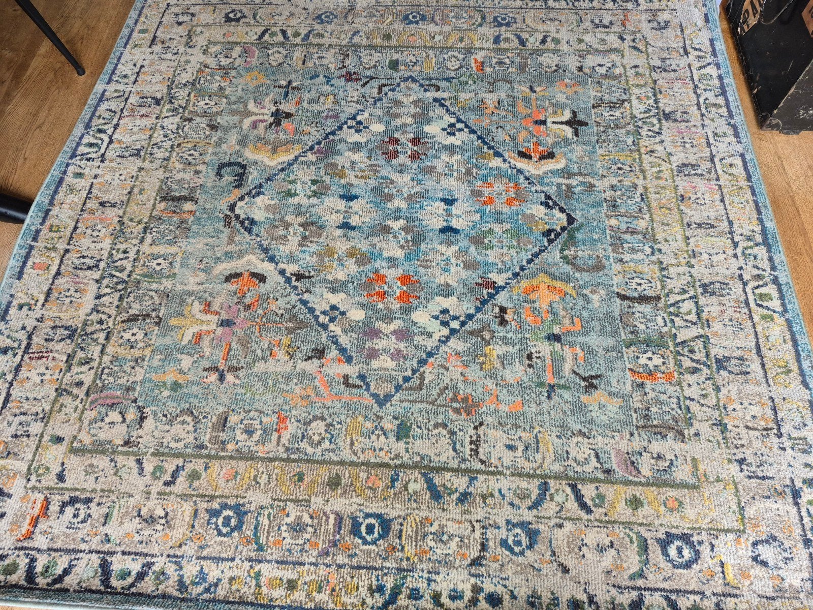 Vierkant vloerkleed, Huis en Inrichting, Stoffering | Tapijten en Kleden, Ophalen, Gebruikt, Vierkant, 200 cm of meer