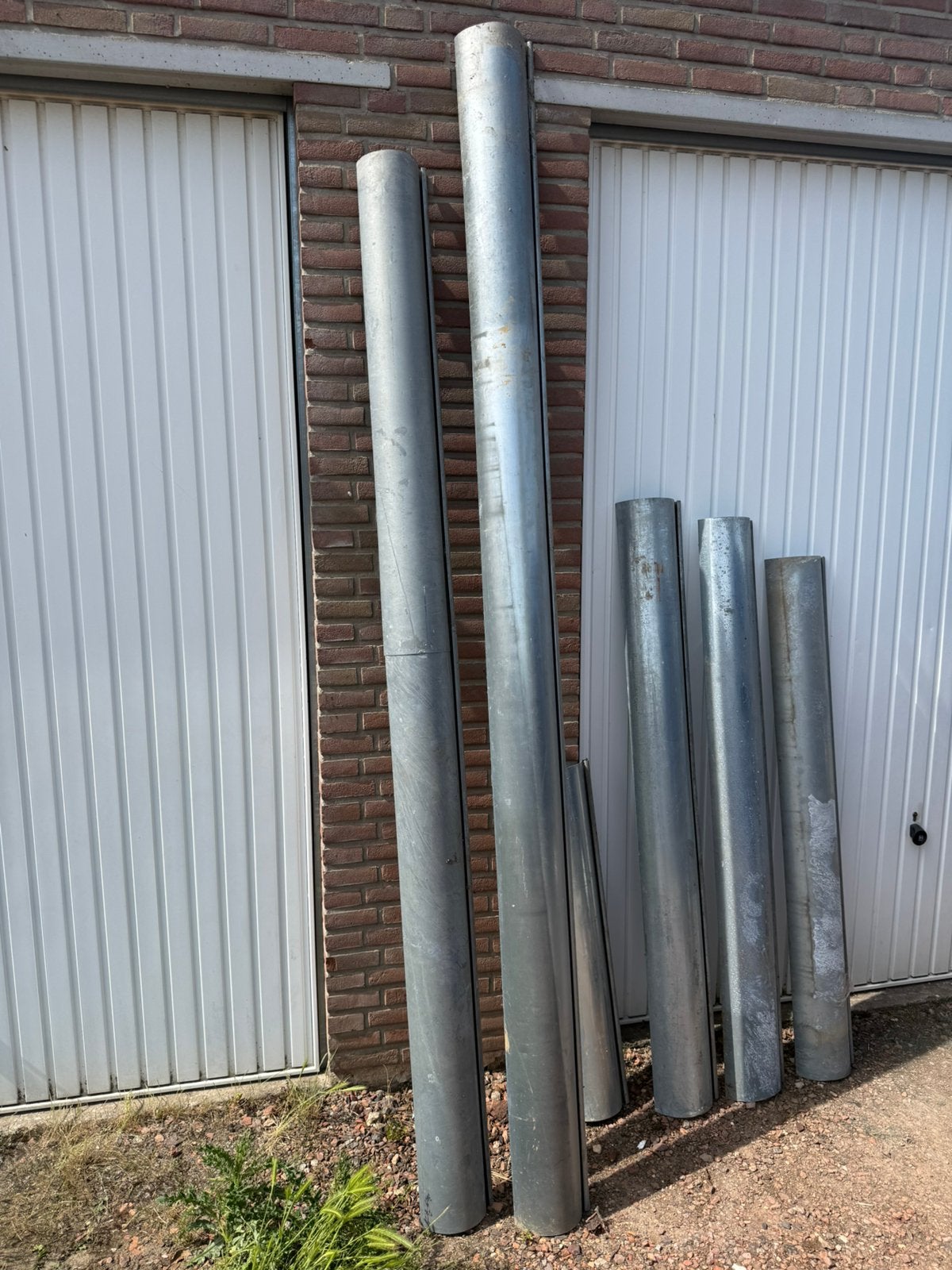 Te koop: regenafvoer goten/set in goede staat., Doe-het-zelf en Verbouw, Buizen en Afvoer, Ophalen, Overige materialen, 2 tot 4 meter