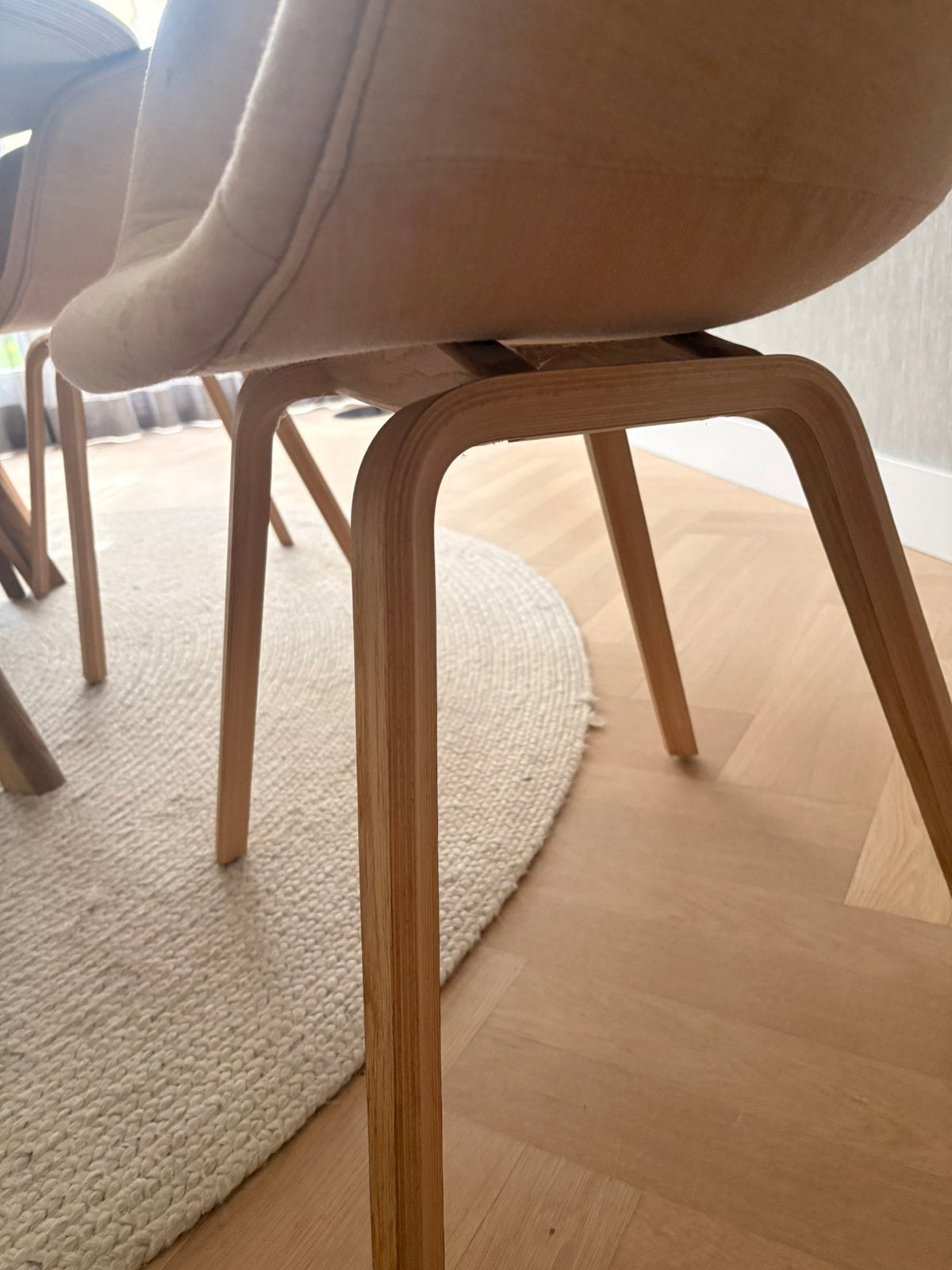 HAY eetkamer stoelen, Gebruikt, Overige kleuren, Ophalen of Verzenden, Stof