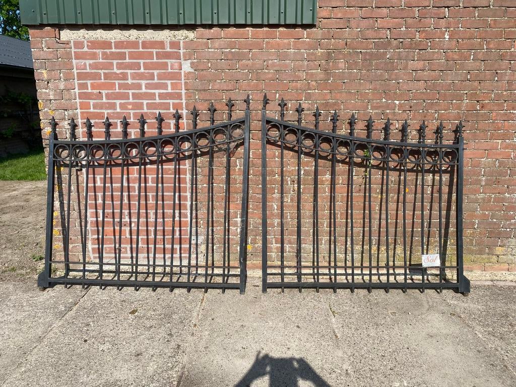 Draaipoort electrisch hek poort 350cm, Ophalen, Met poort, Gebruikt, Sierhekwerk