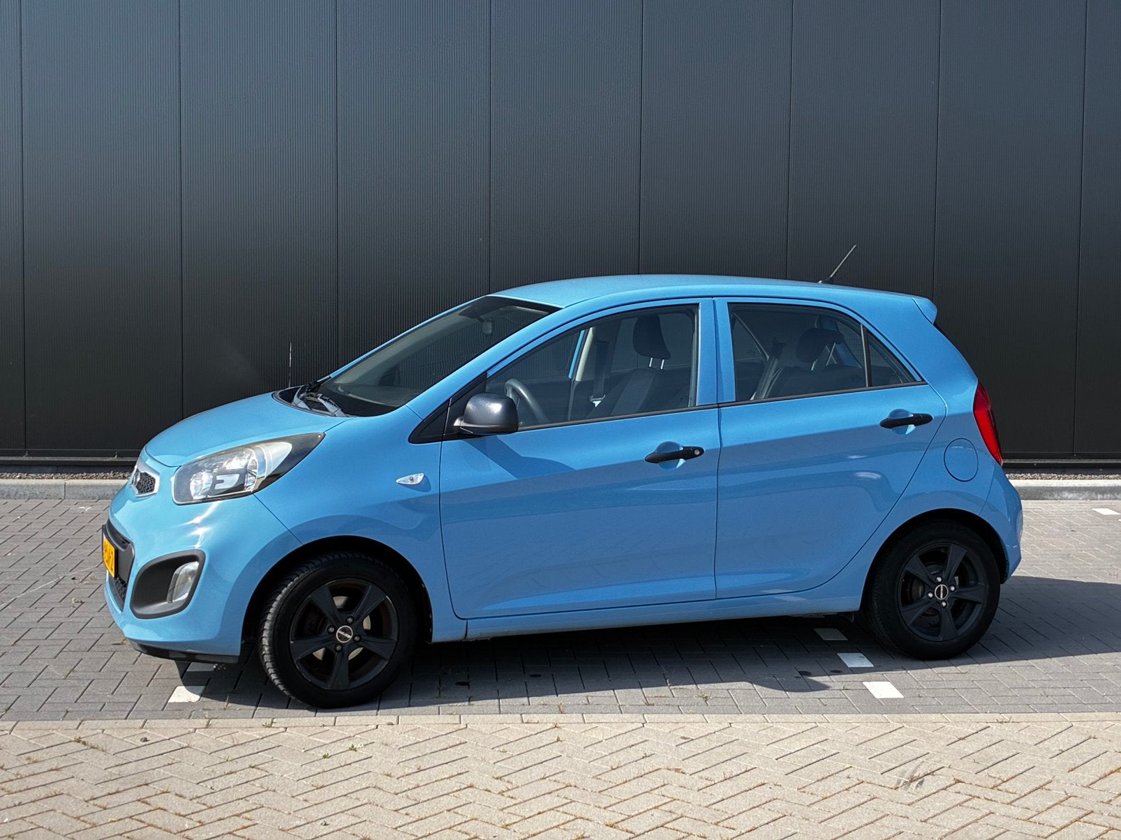 Kia Picanto 1.0 Cvvt 5-DRS 2011 Blauw, Auto's, Kia, Voorwielaandrijving, Euro 5, Stof, Zwart