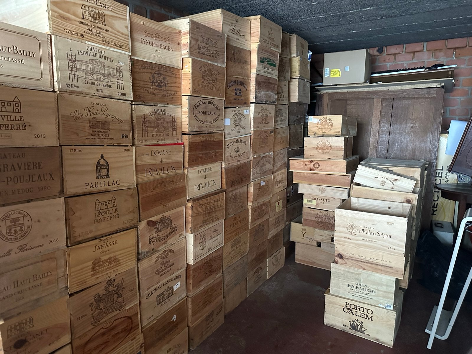 Houten wijnkisten - Diverse merken en formaten, Ophalen, Gebruikt, 5 tot 15 flessen, 5 – 50