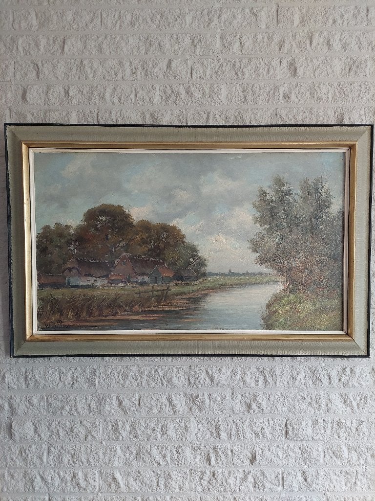 Schilderij W.J.Pasman, Ophalen of Verzenden