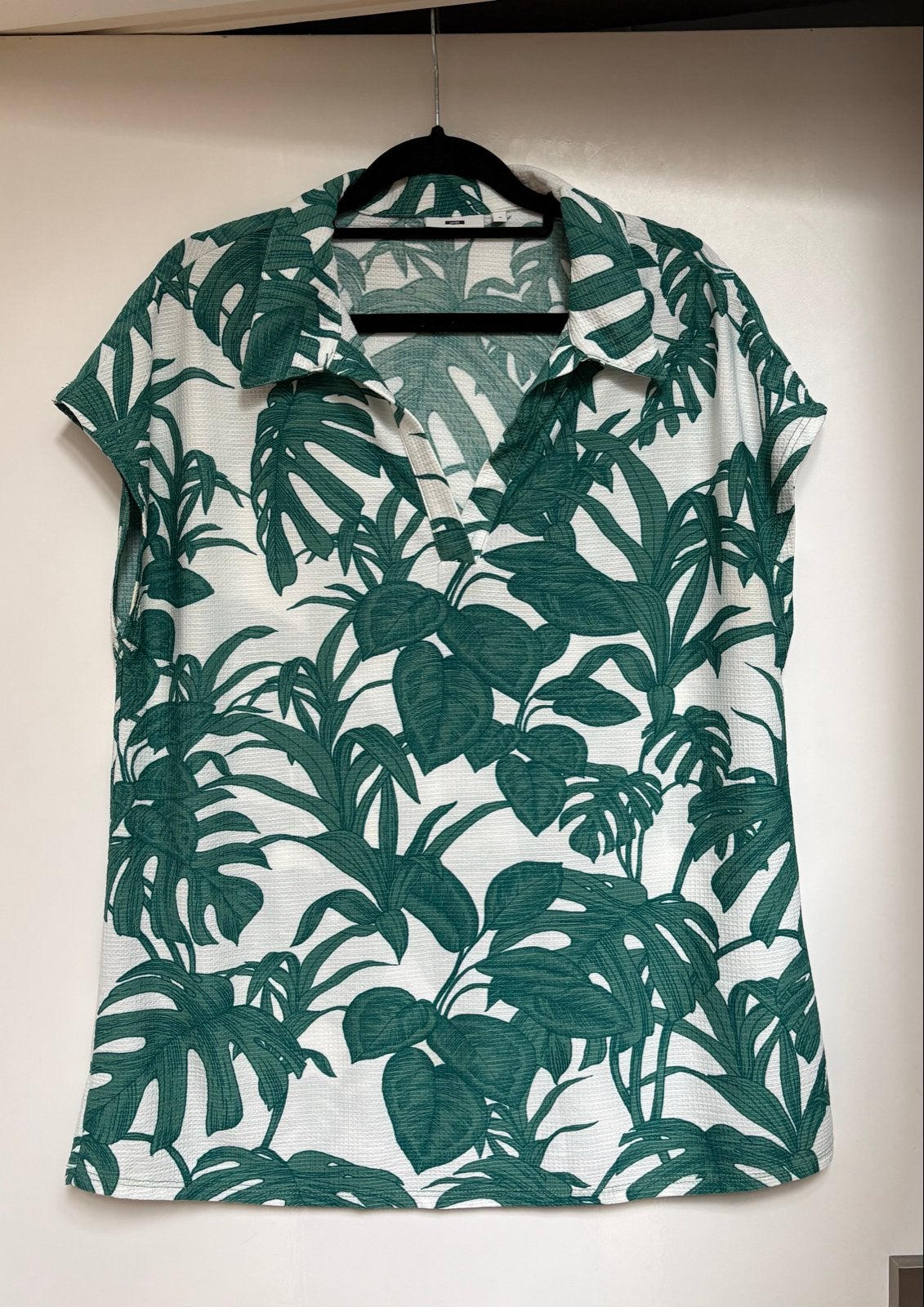 WE Dames shirt met Tropische Bladprint - Maat M, Maat 38/40 (M), Verzenden, Zo goed als nieuw, Korte mouw