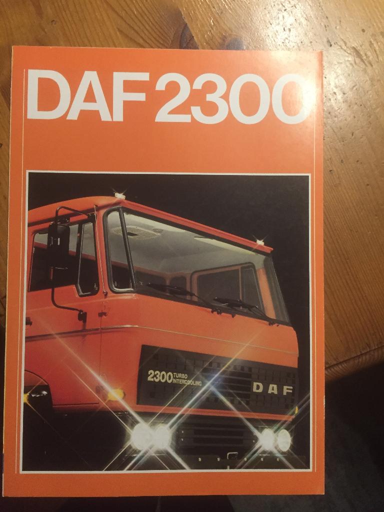 Folder van DAF Trucks 2300, gedrukt jan. 1978, Ophalen of Verzenden, Nieuw, Overige merken