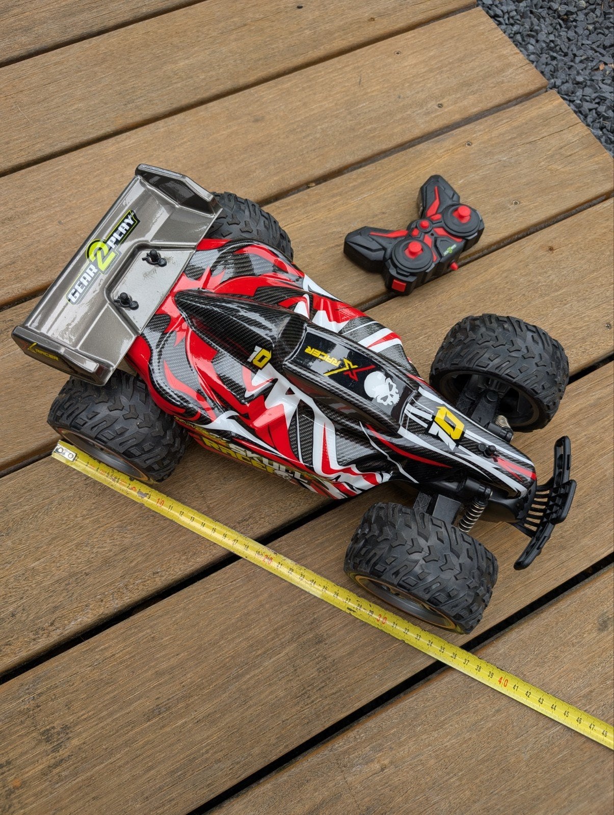 Gear2Play Skull Racer RC - afstand bestuurbare auto, Elektro, Ophalen of Verzenden, Zo goed als nieuw, Auto onroad