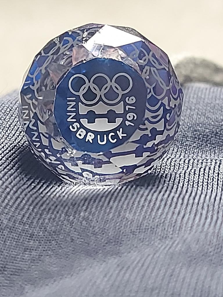 Bergkristal Olympische Spelen Innsbruck 1976, Ophalen of Verzenden, Gebruikt, Overige sporten, Overige typen