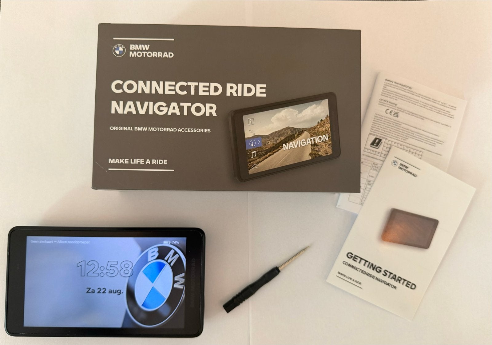 BMW Motorrad ConnectedRide Navigator, Motoren, Accessoires | Navigatiesystemen, Ophalen of Verzenden, Zo goed als nieuw