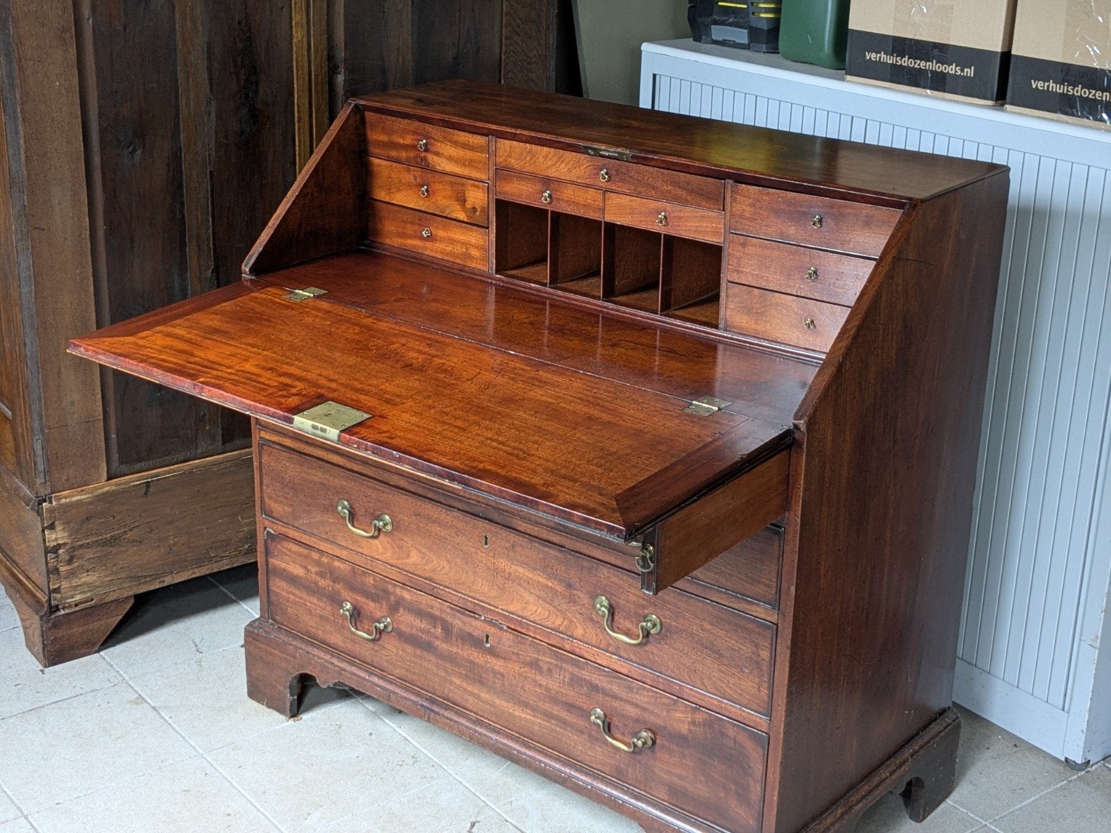 Antieke eiken secretaire – mooie staat, Ophalen