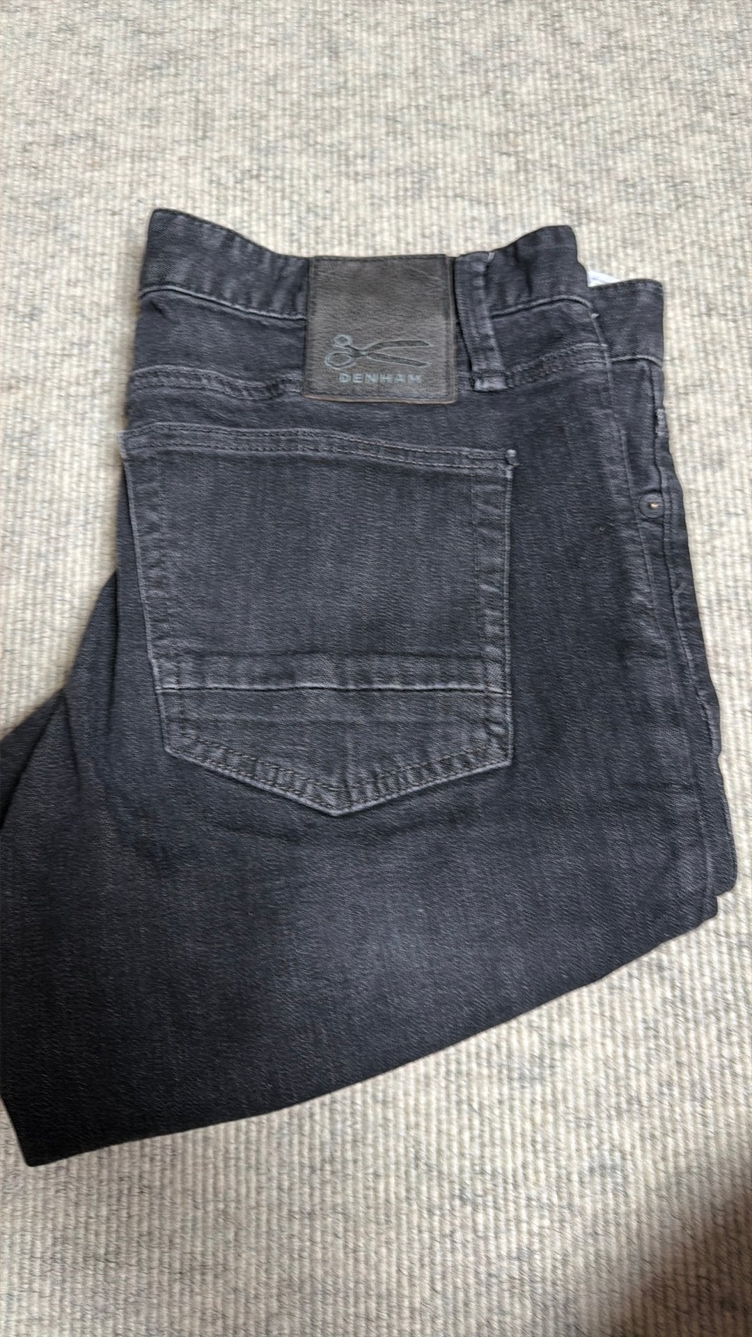 Denham jeans, maat 33/32, Ophalen of Verzenden, Zo goed als nieuw, Zwart, W33 - W34 (confectie 48/50)