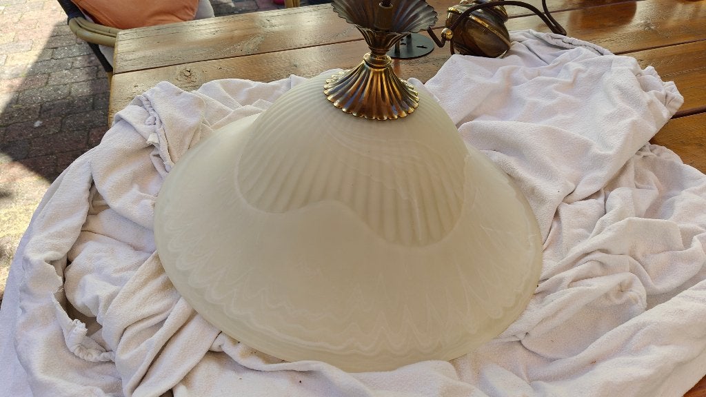Pendelhanglamp, Huis en Inrichting, Lampen | Hanglampen, Ophalen, Gebruikt, Vintage, E27 (groot)
