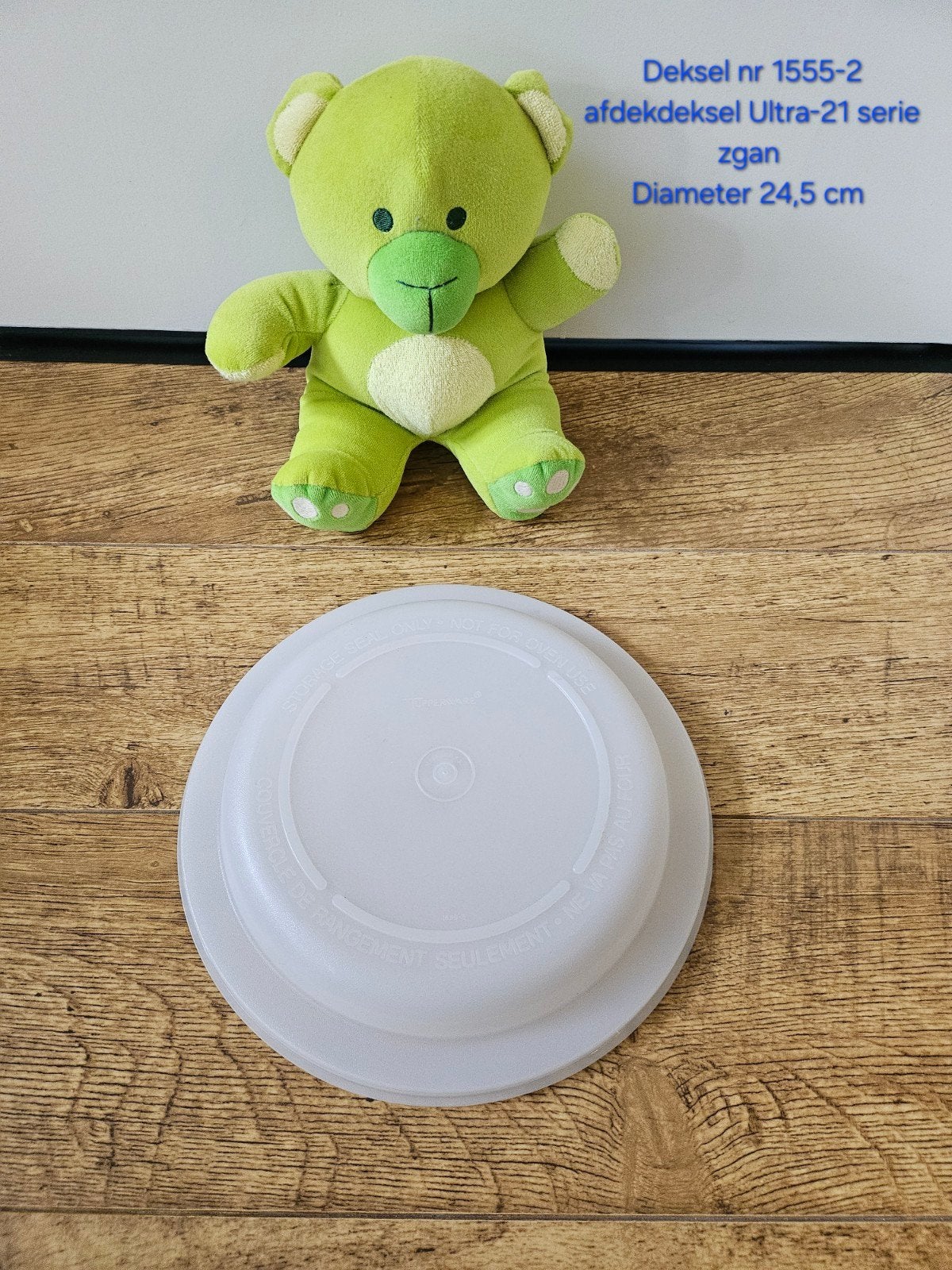 Tupperware deksel nr 1555-2 afdekdeksel Ultra-21 serie, Ophalen of Verzenden, Zo goed als nieuw, Wit, Overige typen