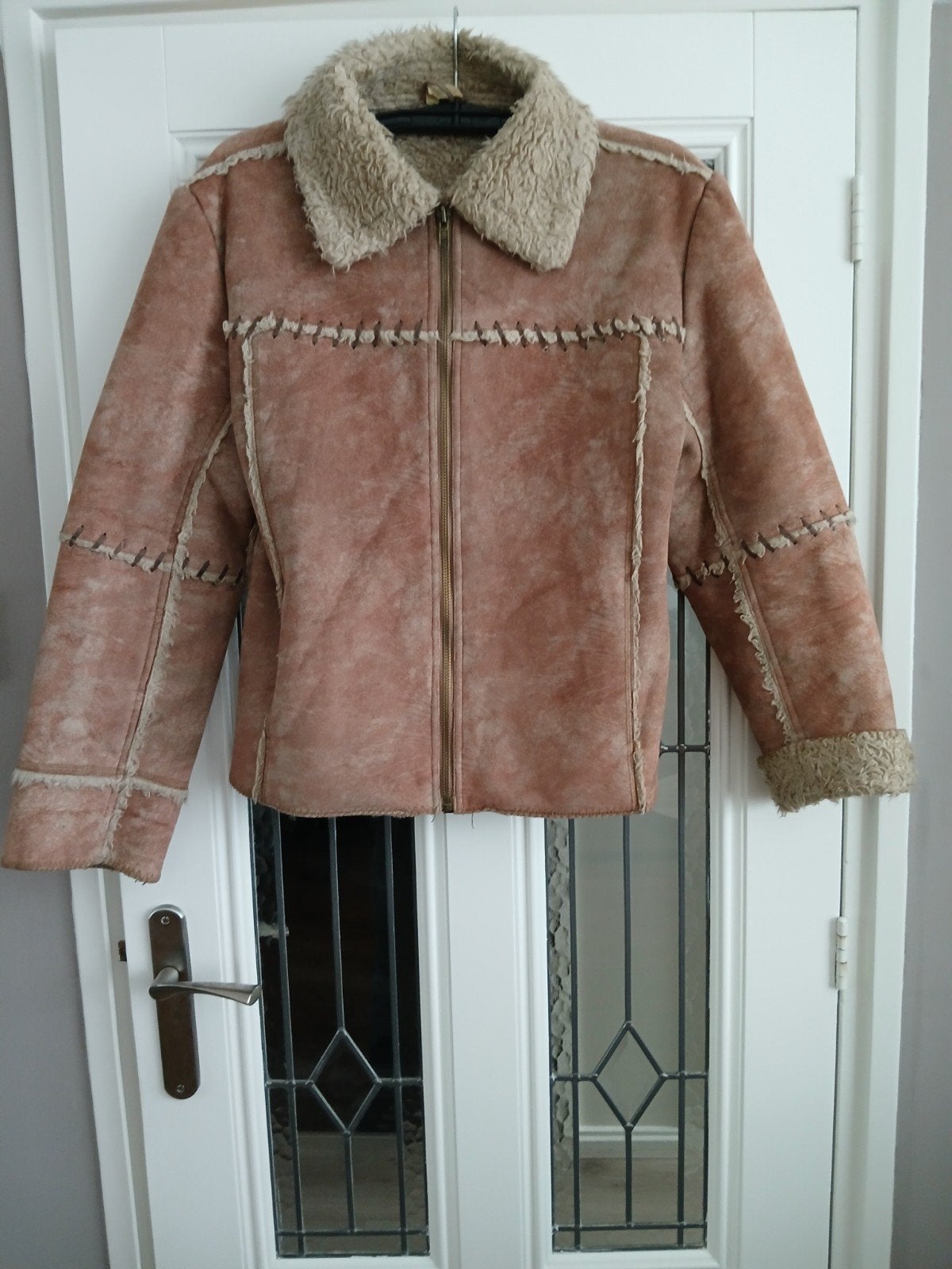 Suède jas maat L, Kleding | Dames, Ophalen of Verzenden, Gedragen