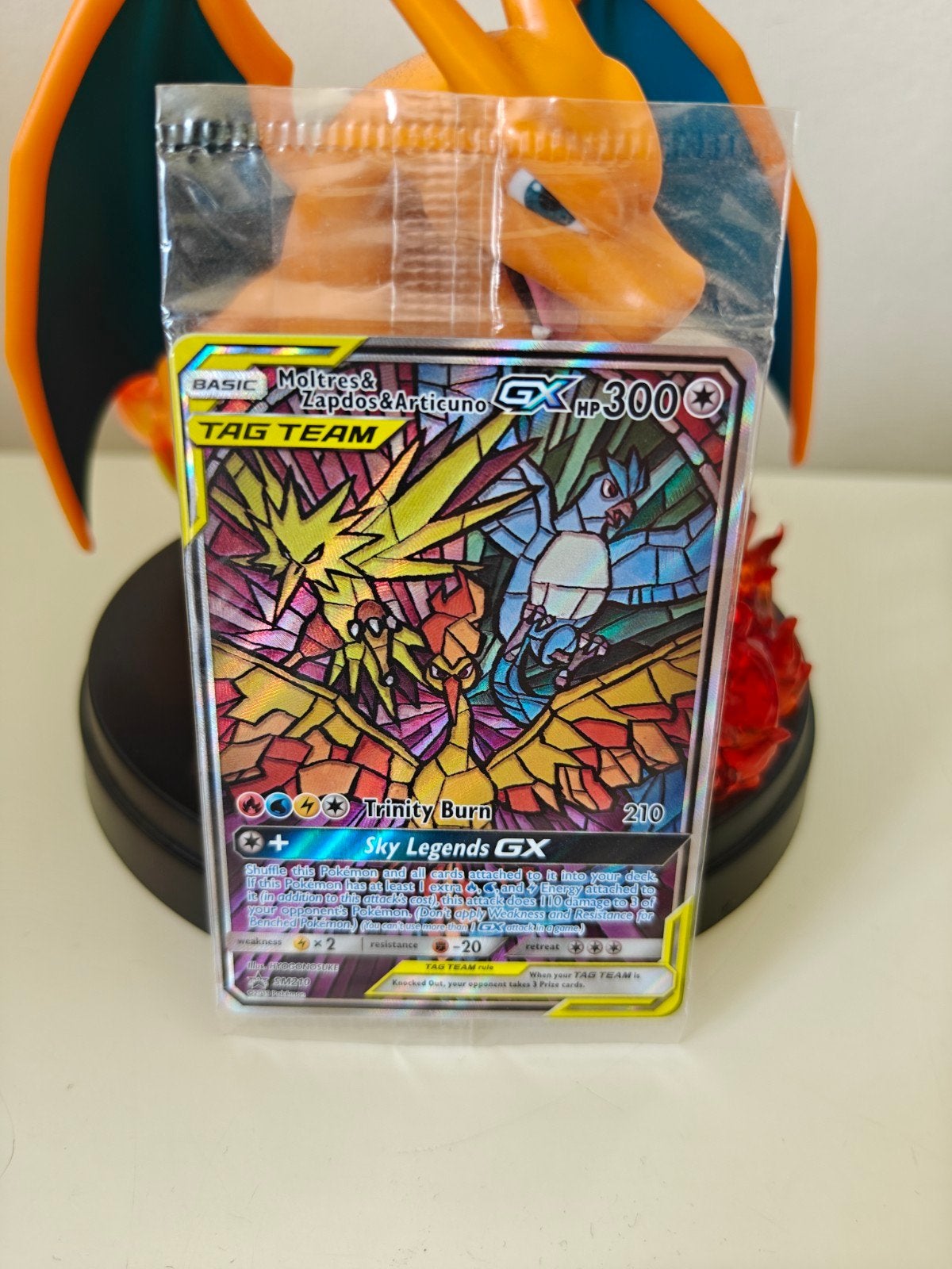 Moltres & Zapdos & Articuno GX TAG TEAM #SM210 sealed promo, Ophalen of Verzenden, Zo goed als nieuw, Losse kaart