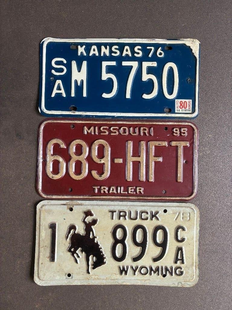 Amerikaanse nummerplaten, Ophalen of Verzenden