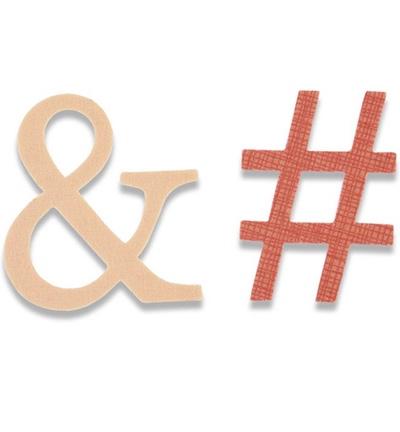 Sizzix 661751 - ampersand & hashtag, Verzenden, Nieuw, Overige thema's