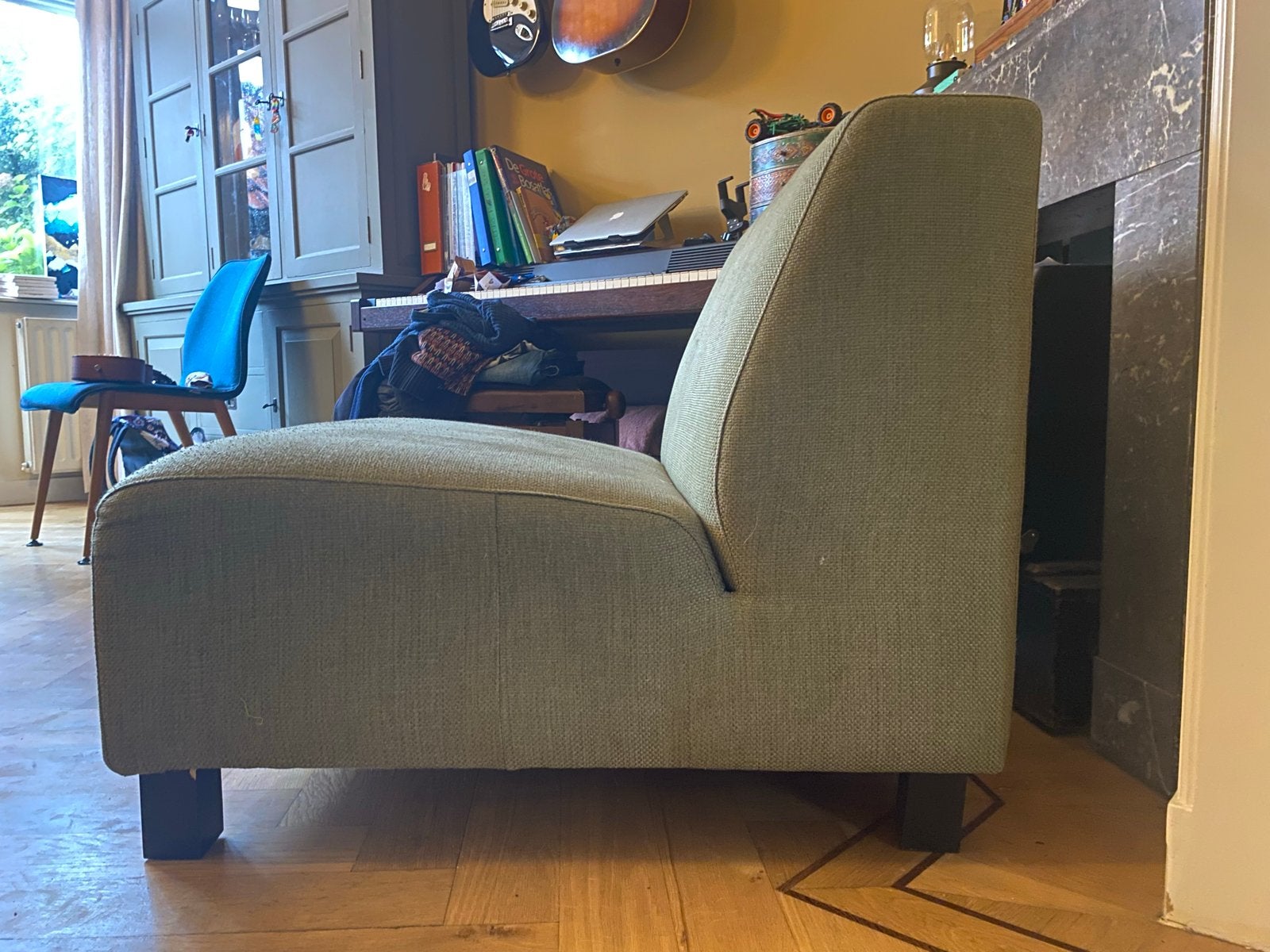 Groene fauteuil - gebruikt, Ophalen, Gebruikt, Overige kleuren, Eén