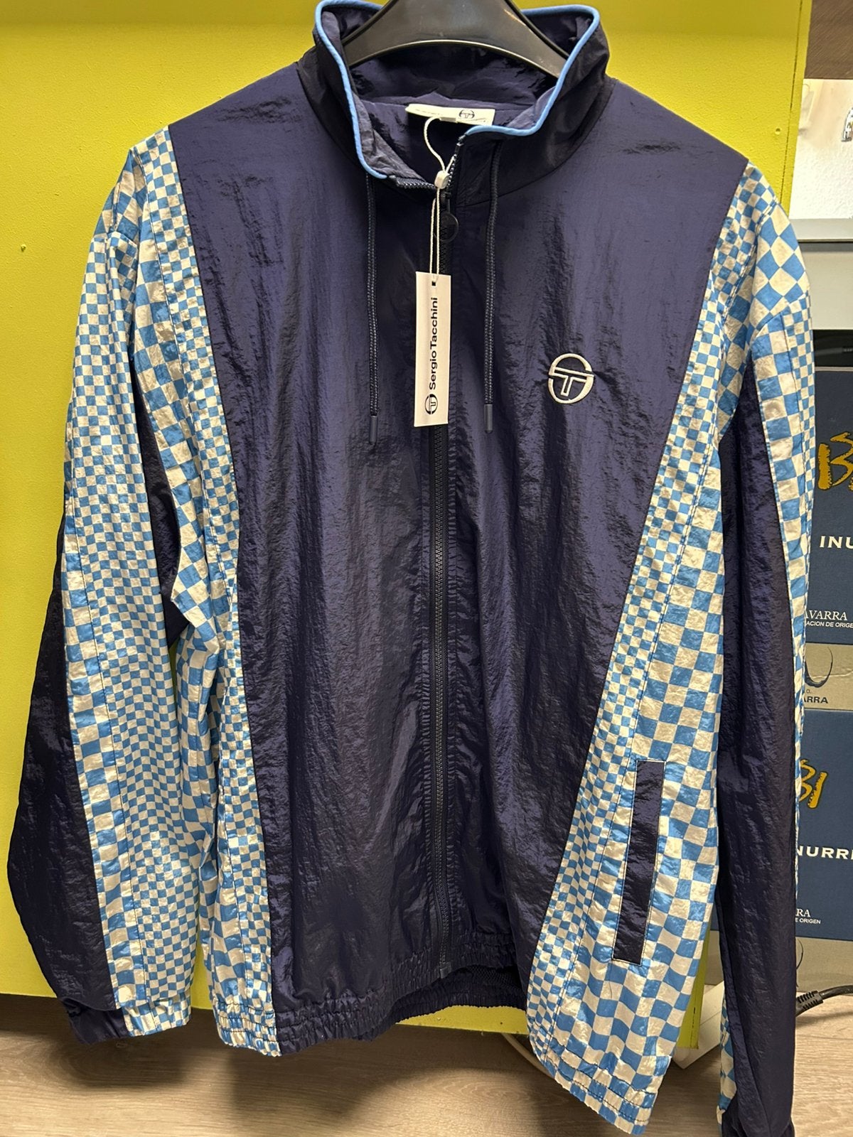 Trainingsjas Sergio Tacchini S M L en XL nieuw, Ophalen of Verzenden, Zo goed als nieuw, Maat 56/58 (XL), Blauw