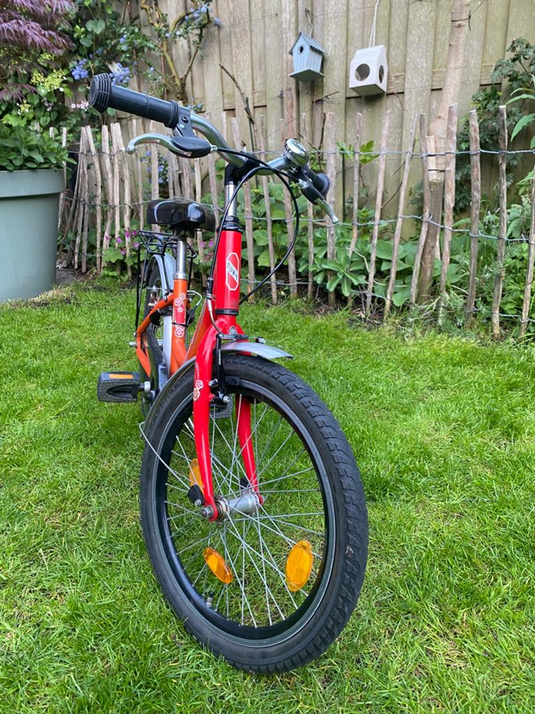 Puky Skyride 20 inch wielen, retro oranje rood, Terugtraprem, Gebruikt, Staal, 20 tot 24 inch