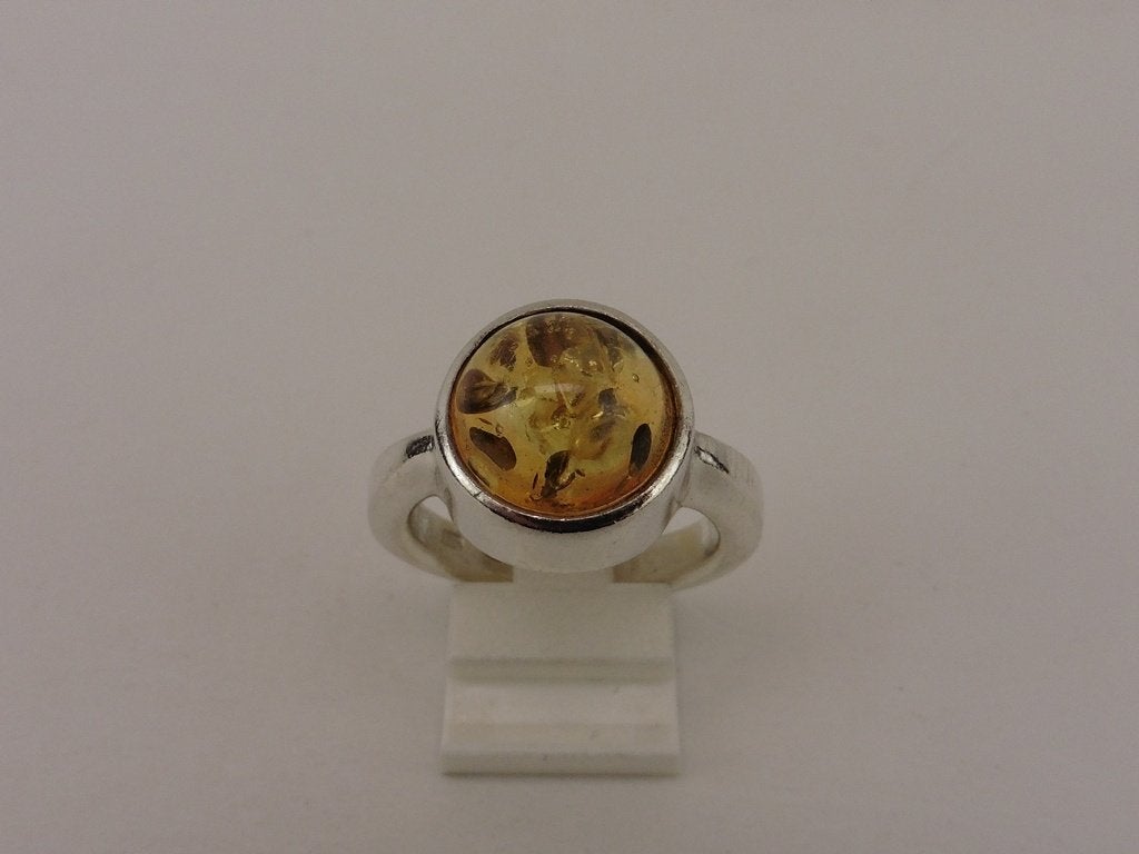 Zilveren damesring                                       Z95, Sieraden, Tassen en Uiterlijk, Ringen, 18 tot 19, Gebruikt, ., Oranje