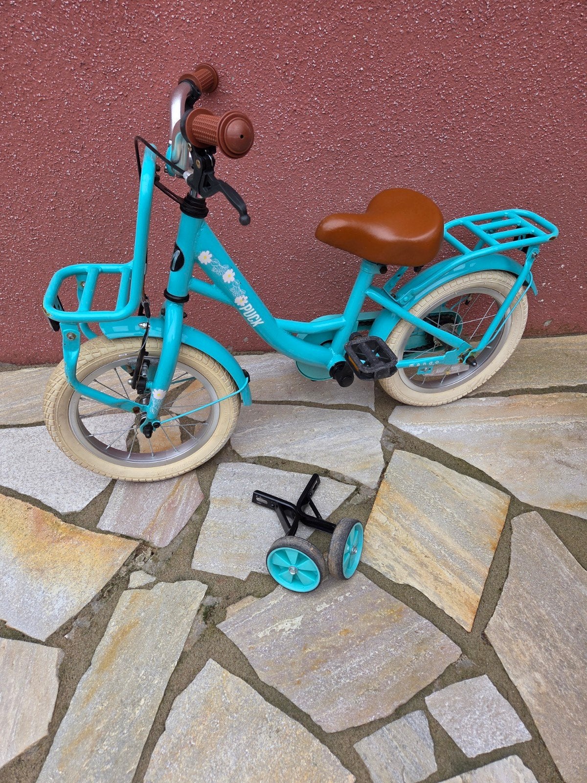 Kinderfietsje met losse zijwieltjes erbij., Ophalen, Gebruikt, Minder dan 16 inch, Zijwieltjes