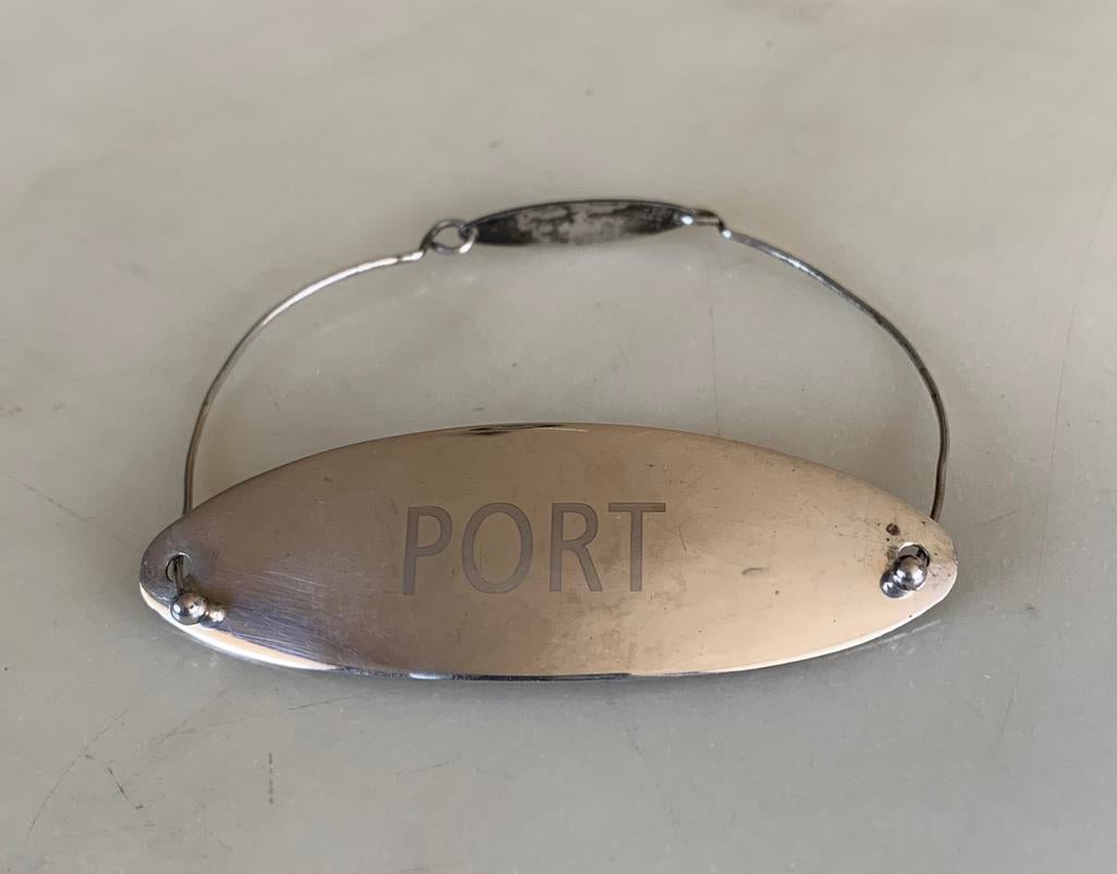 Birmingham zilveren flessen label (port), Antiek en Kunst, Verzenden