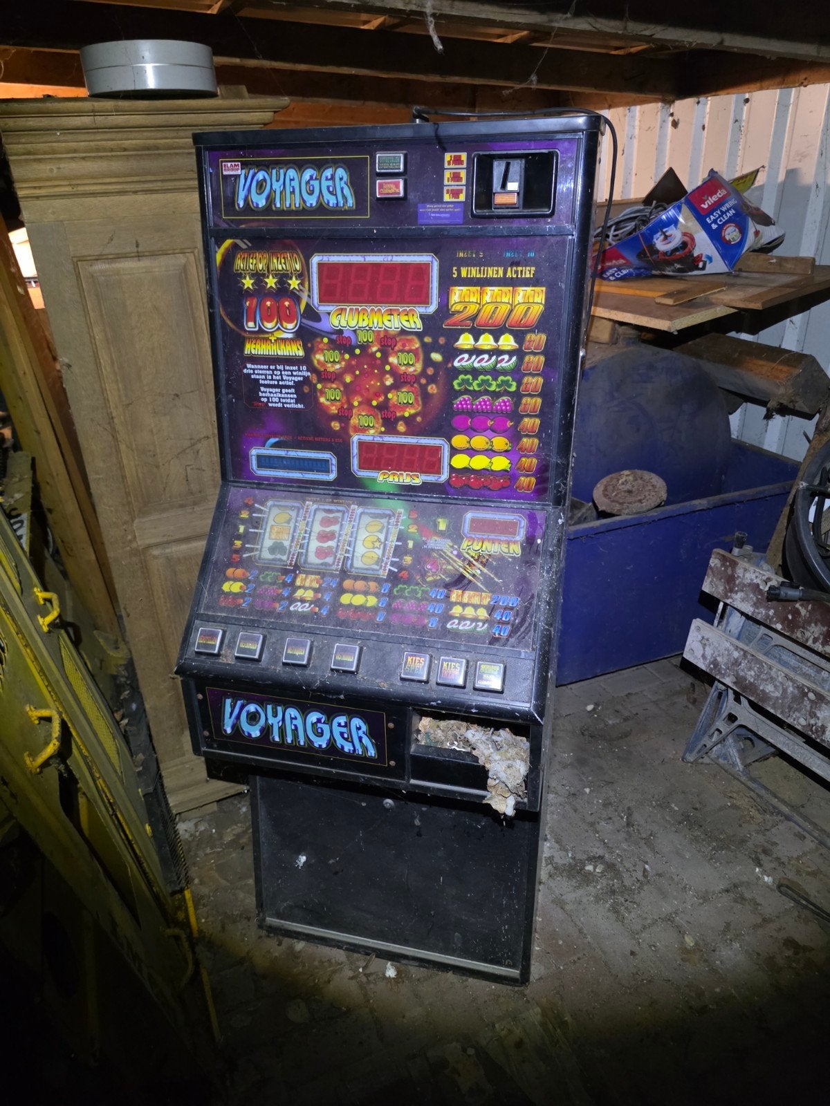 Elam Voyager Klassieke Gokkast - Vintage Speelautomaat, Verzamelen, Automaten | Gokkasten en Fruitautomaten, Gulden, Ophalen, Gebruikt