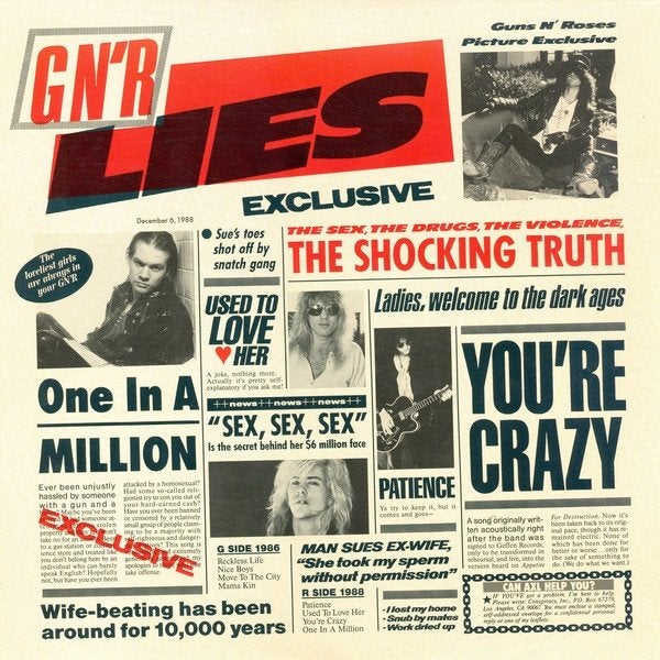 Guns N' Roses – G N' R Lies , Ophalen of Verzenden, Zo goed als nieuw, Hardrock