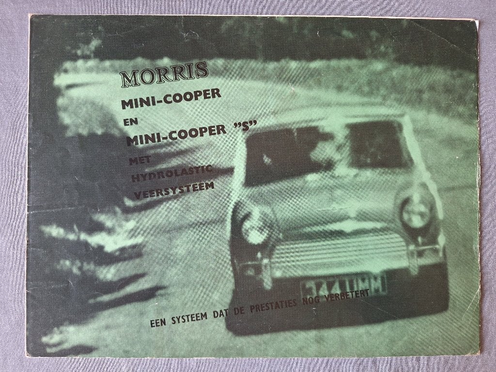 Brochure MORRIS Mini Cooper / Cooper S - 1966 NL, Verzenden, Gelezen, Overige merken