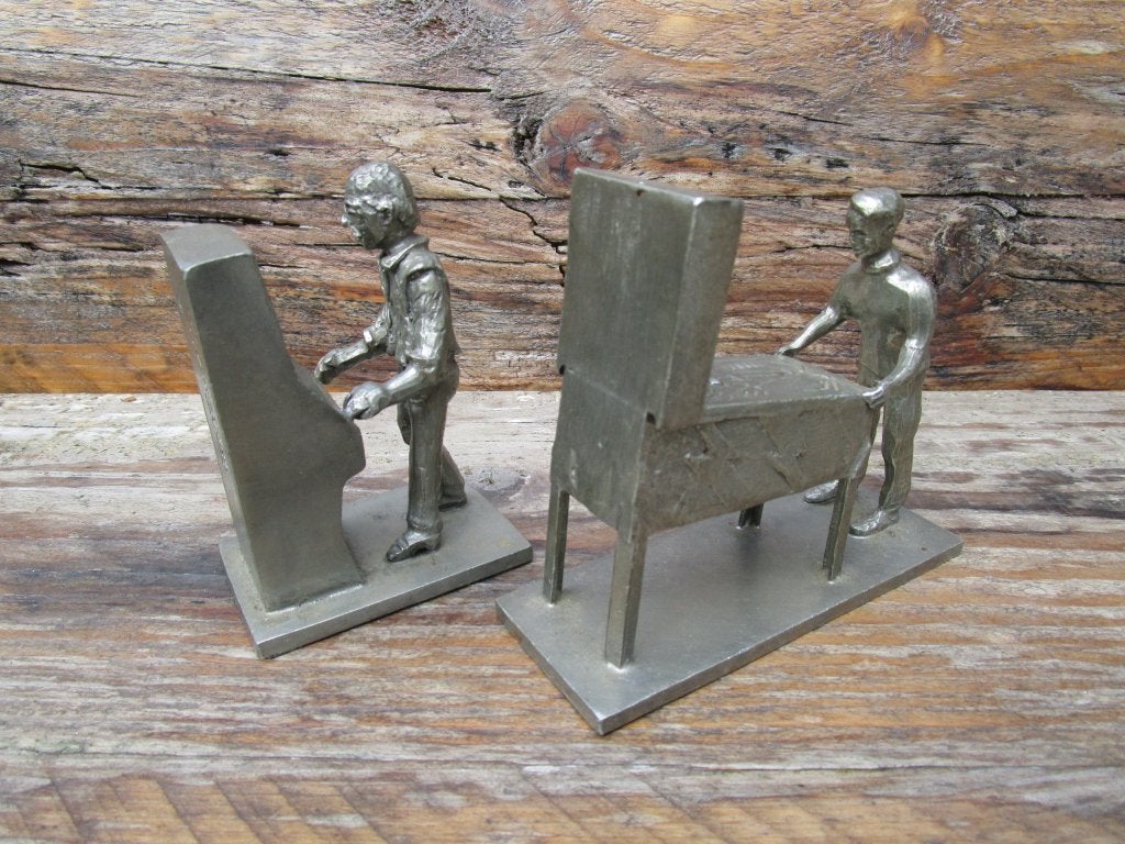 Vintage Tinnen Flipperkast & Fruitautomaat Speler Beeldjes, Gebruikt, Overige typen, Overige soorten, Ophalen