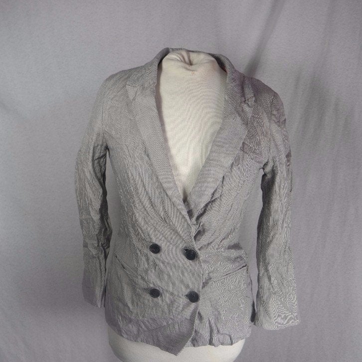 Heel mooi grijzig gestreept jasje.Mt S.Merk Maison Scotch, ., Ophalen of Verzenden, Zo goed als nieuw, .