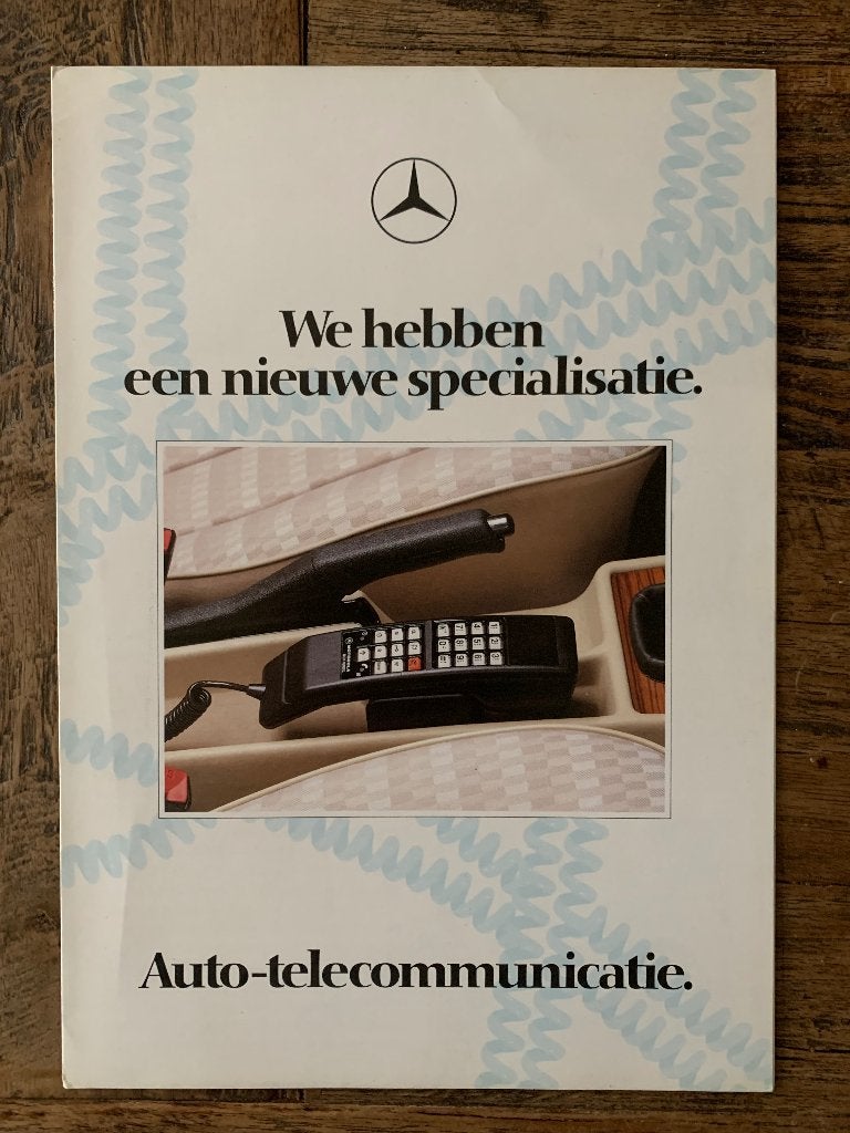 Folder brochure Mercedes-Benz Telecommunicatie 1989 nieuw, Nieuw, Mercedes-Benz, Mercedes, Ophalen of Verzenden