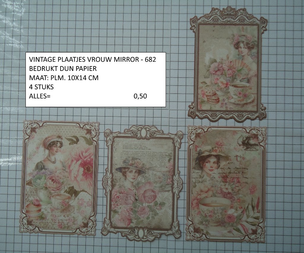 ⚠️nu 0,25: vintage plaatjes vrouwen 682 ( alleen verzenden, Ophalen, Nieuw, Overige typen, Overige merken