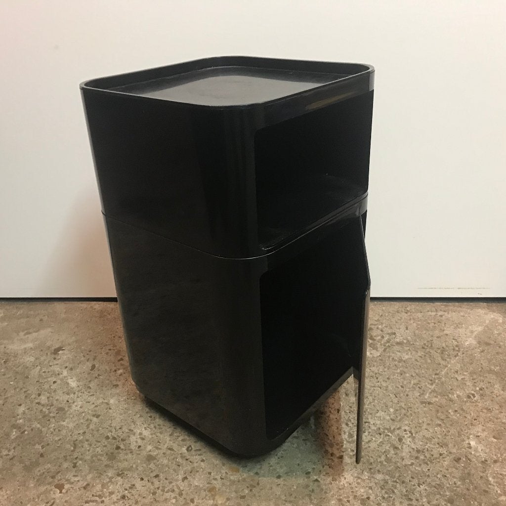 Anna Castelli trolley Kartell Componibili 4979 zwart, Ophalen, Minder dan 45 cm, Metaal of Aluminium, Nvt