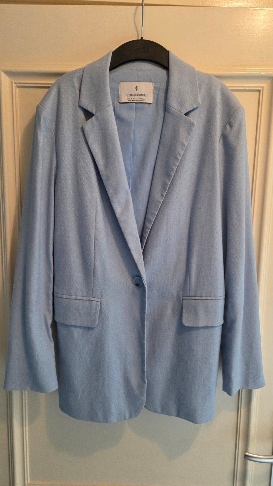 Stradivarius Lichtblauwe Blazer - Maat S, Blauw, Ophalen of Verzenden, Zo goed als nieuw, Jasje